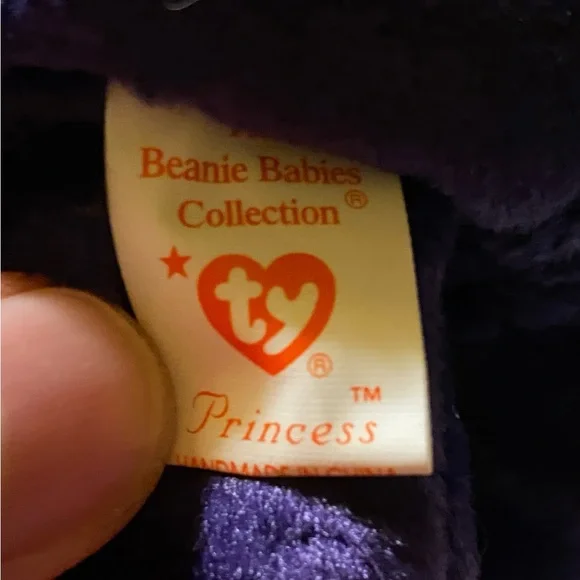 “Princess” Beanie Baby from 1997 with original hang tag - Picture 10 of 11